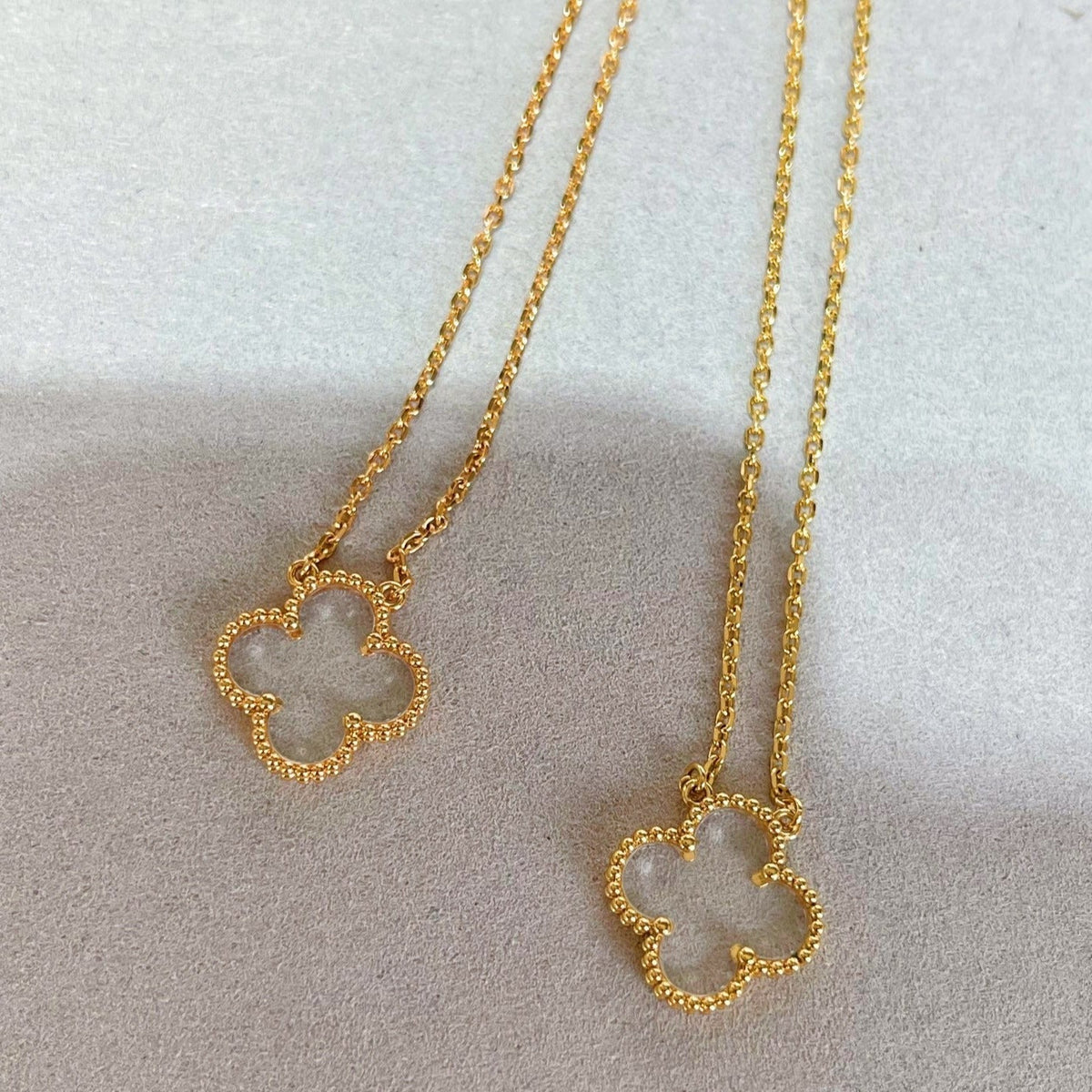[Elowen Schmuck] KLEE-QUARZ-ROSÉGOLD-HALSKETTE