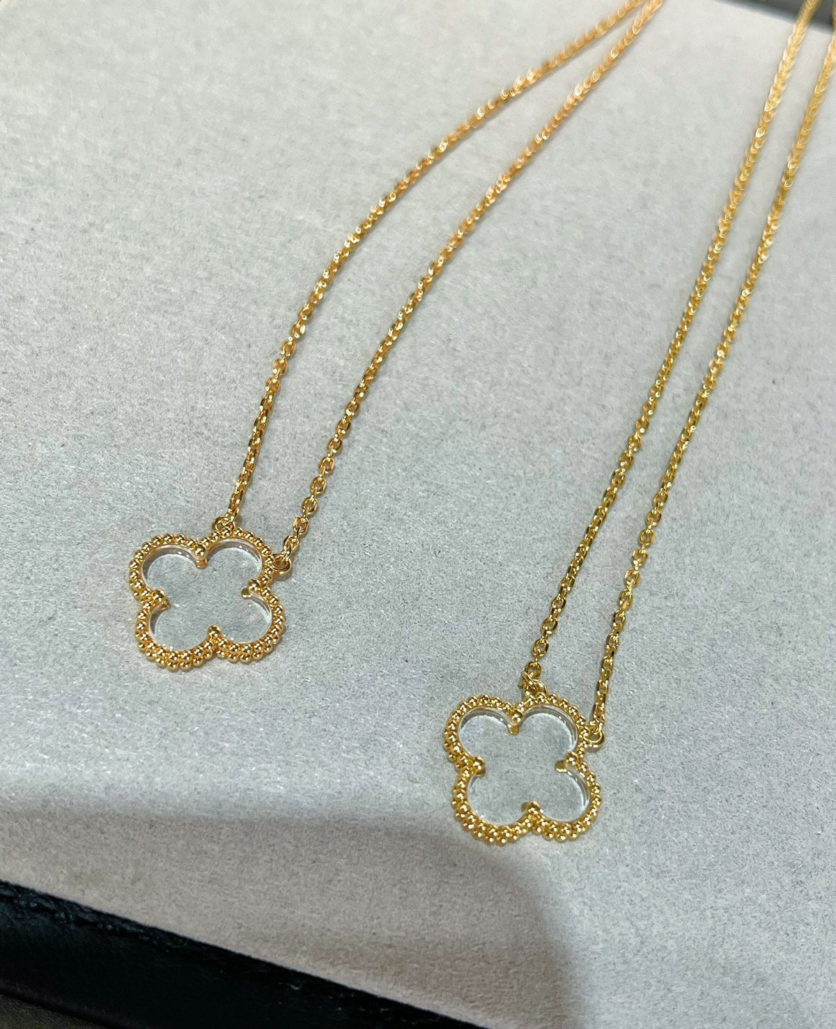 [Elowen Schmuck] KLEE-QUARZ-ROSÉGOLD-HALSKETTE