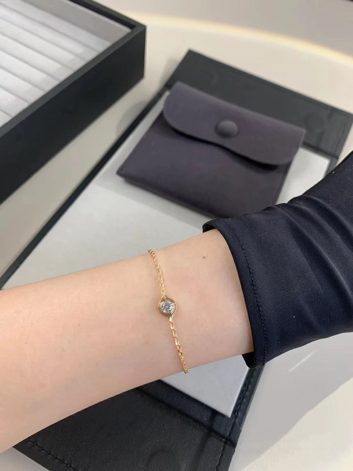 [Elowen jewelsry ]DAMOUR DIAMOND LINK BRACELET
