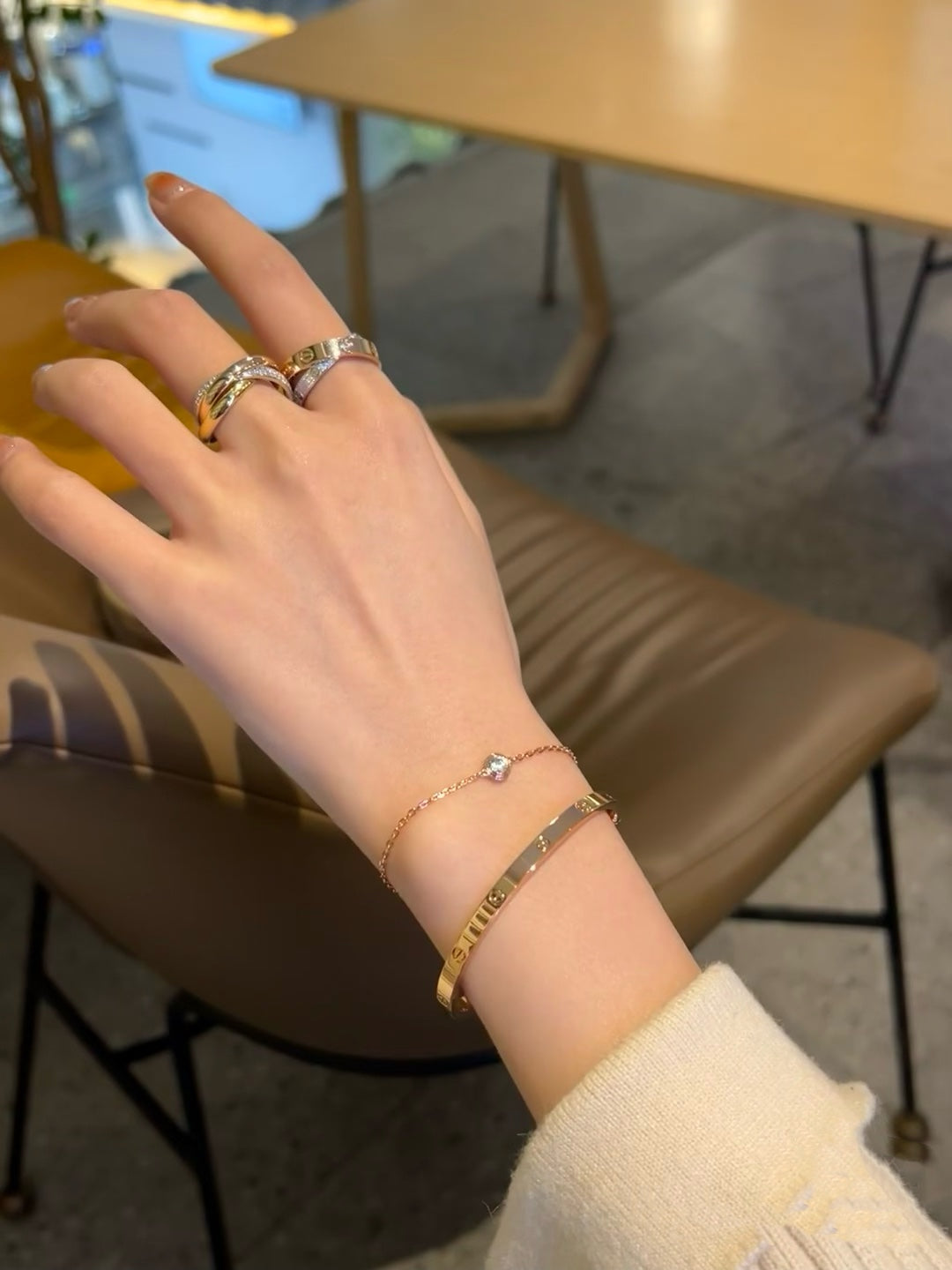 [Elowen jewelsry ]DAMOUR DIAMOND LINK BRACELET