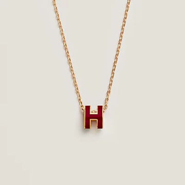 [Elowen Schmuck]HM CLIC ROT EMAILLE HALSKETTE GOLD