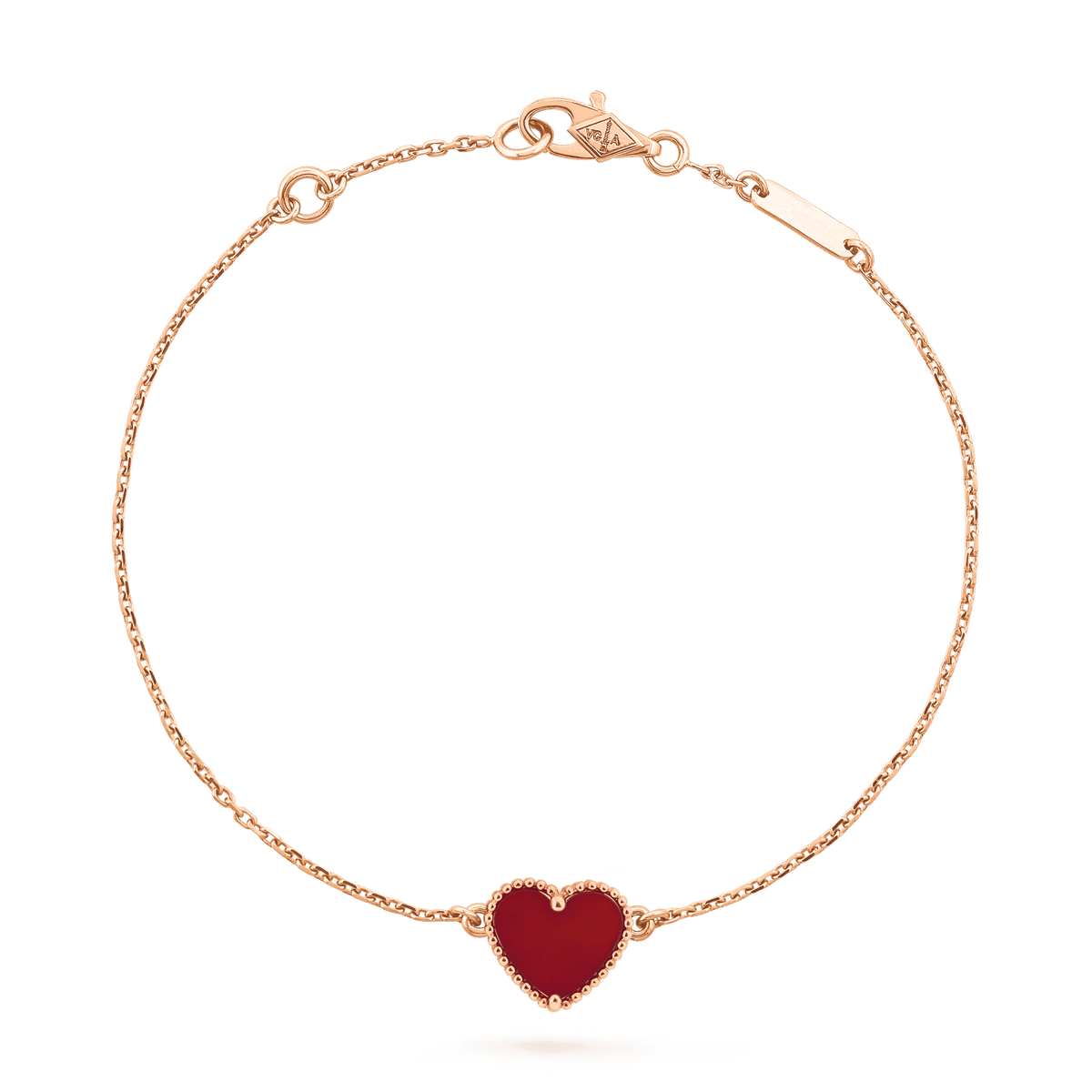[Elowen Schmuck] ARMBAND HERZ KARNEOL ROSÉGOLD