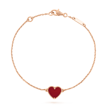 [Elowen Schmuck] ARMBAND HERZ KARNEOL ROSÉGOLD