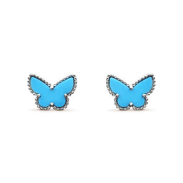 [Elowen jewelsry ]SCHMETTERLING TÜRKIS OHRRINGE SILBER