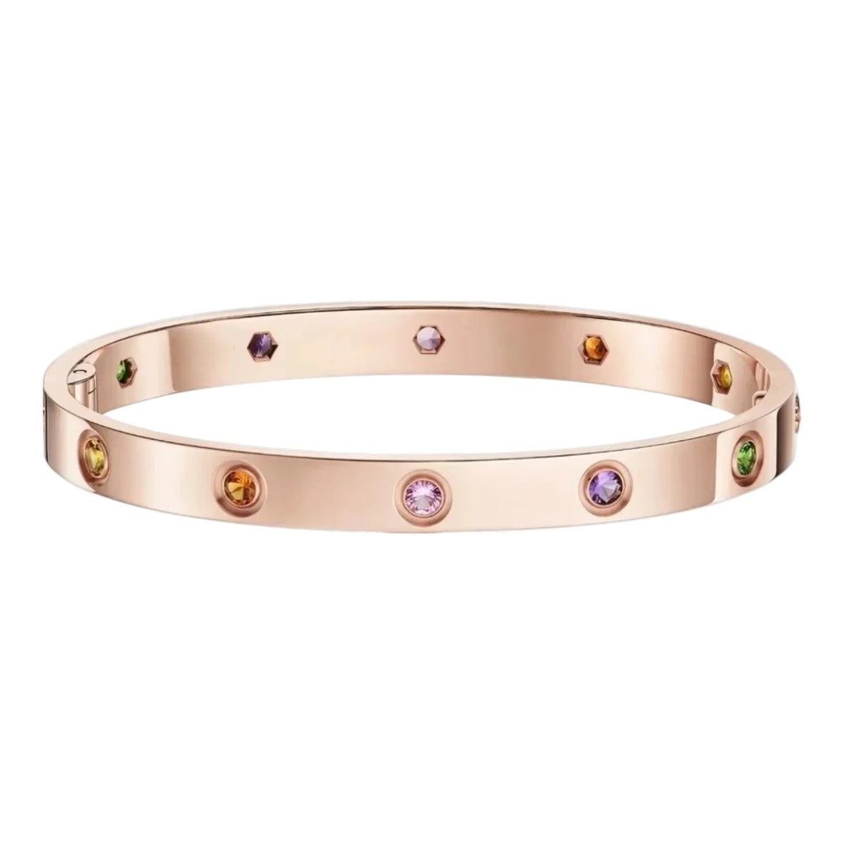 [Elowen jewelsry]CLASSIC 6.1MM LOVEブレスレット 10ダイヤモンド マルチカラー