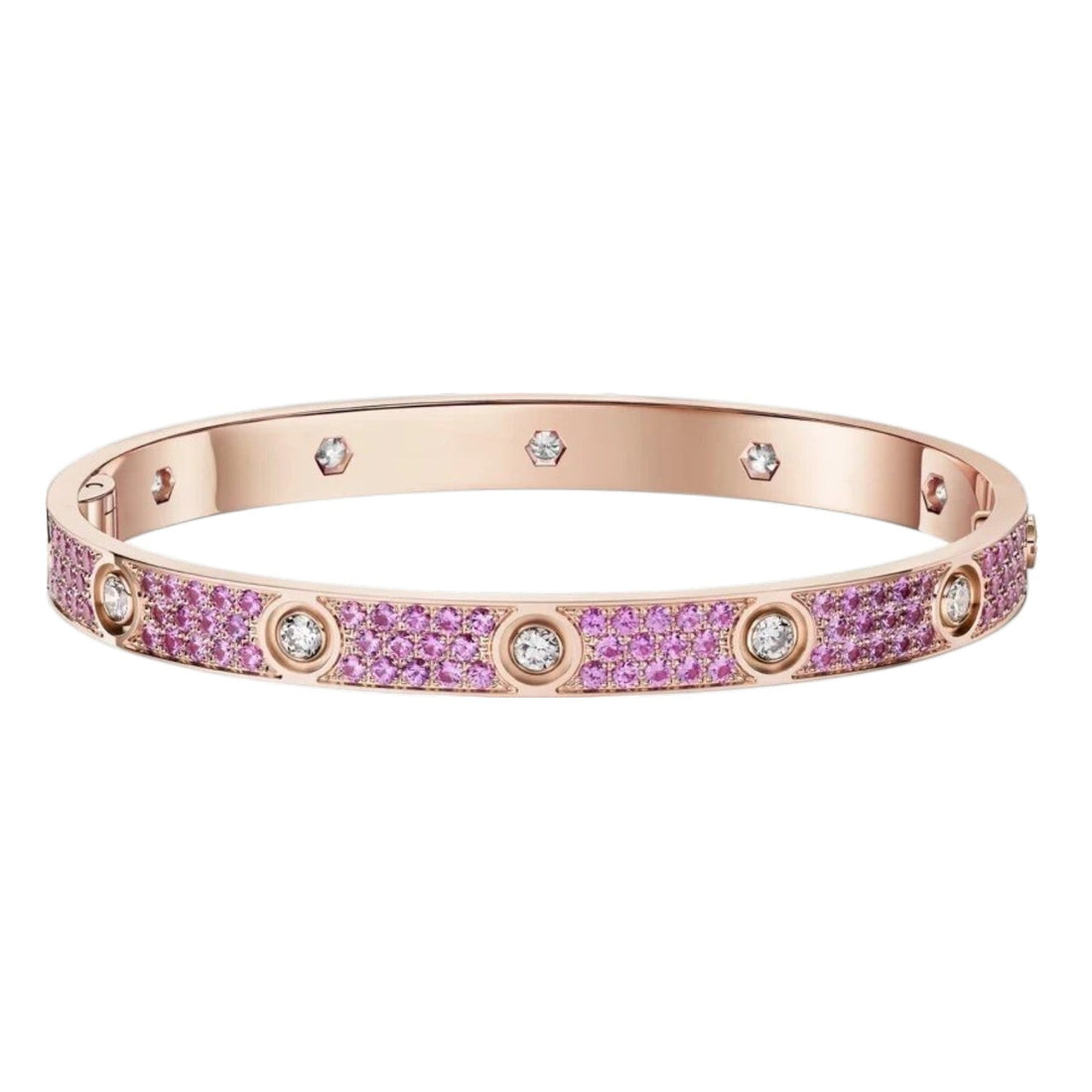 [Elowen jewelsry]CLASSIC 6.1MM LOVE BRACELET 10-DIAMOND FULL PAVÉ