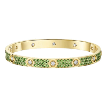 [Elowen jewelsry]KLASSISCHES 6,1 MM LOVE-ARMBAND 10-DIAMANTEN FULL PAVÉ