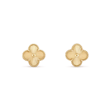 [Elowen jewelsry ]CLOVER MINI 9.5MM LASER EARRINGS