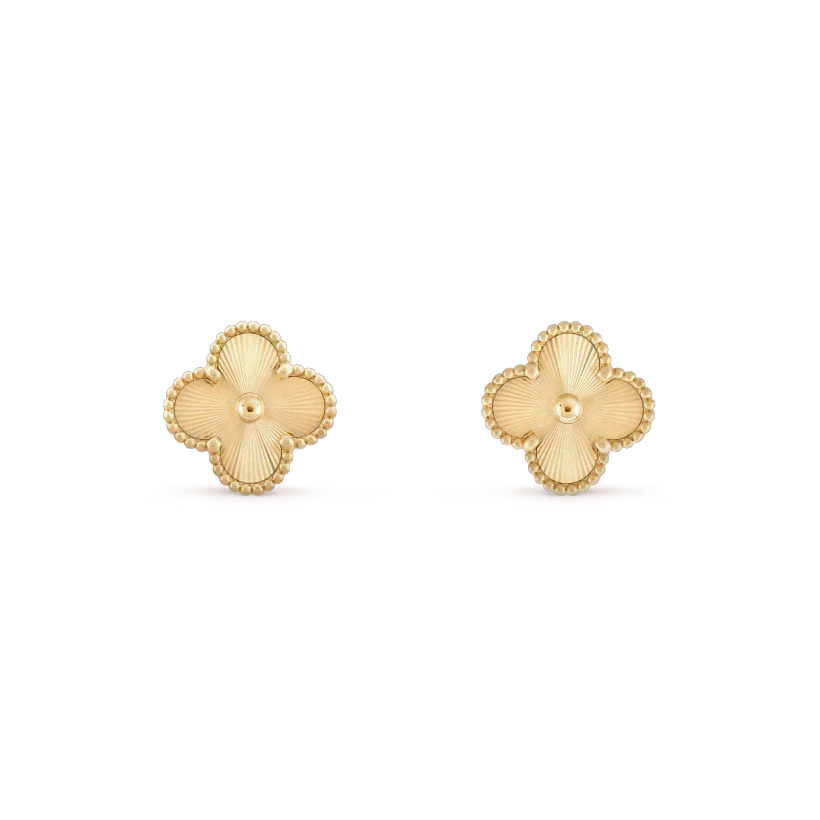 [Elowen jewelsry ]CLOVER MINI 9.5MM LASER EARRINGS
