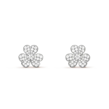 [Elowen jewelsry ]CLOVER COMOS DIAMOND EARRINGS SILVER