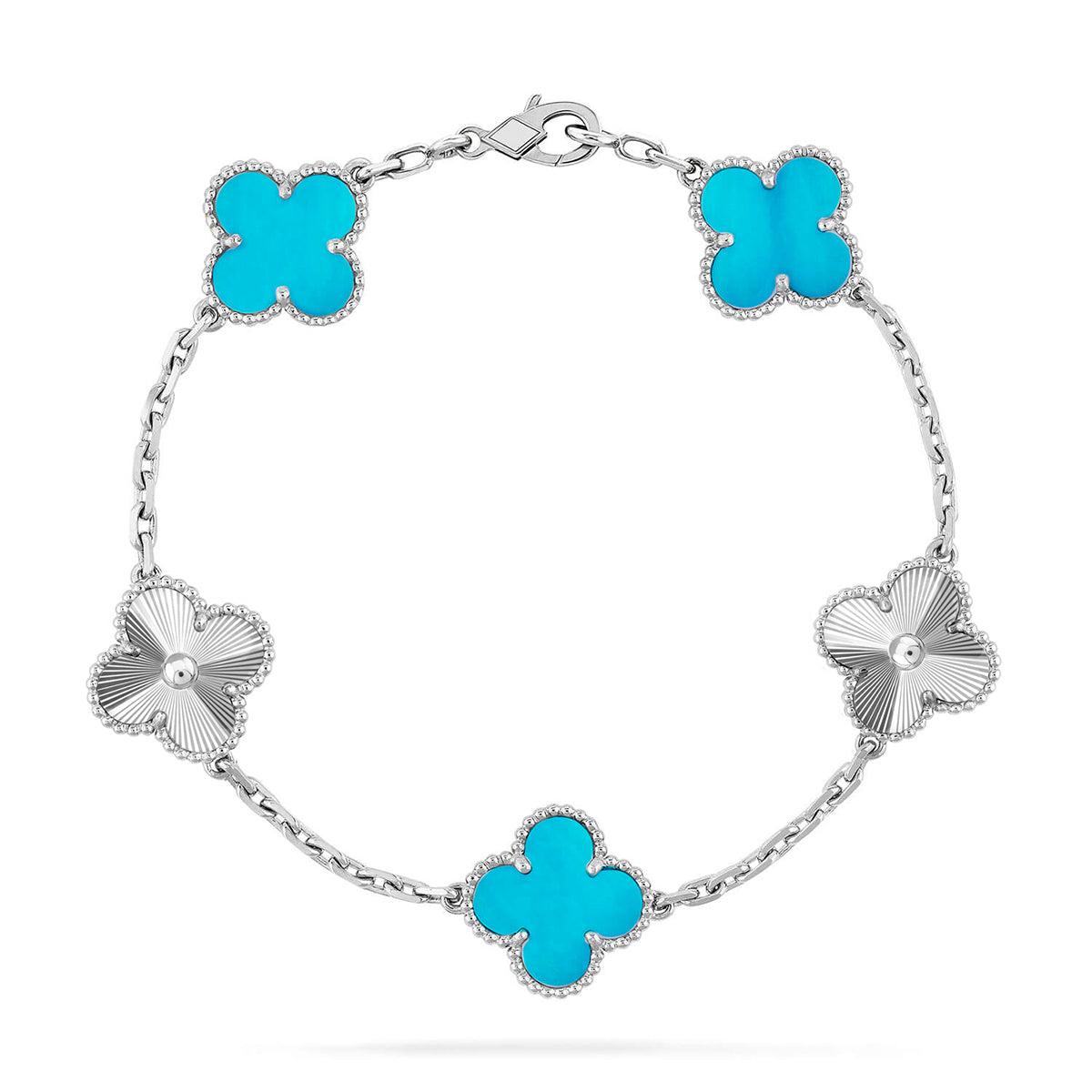 [Elowen Schmuck] CLOVER 5-MOTIV-ARMBAND KOLLEKTION TÜRKIS