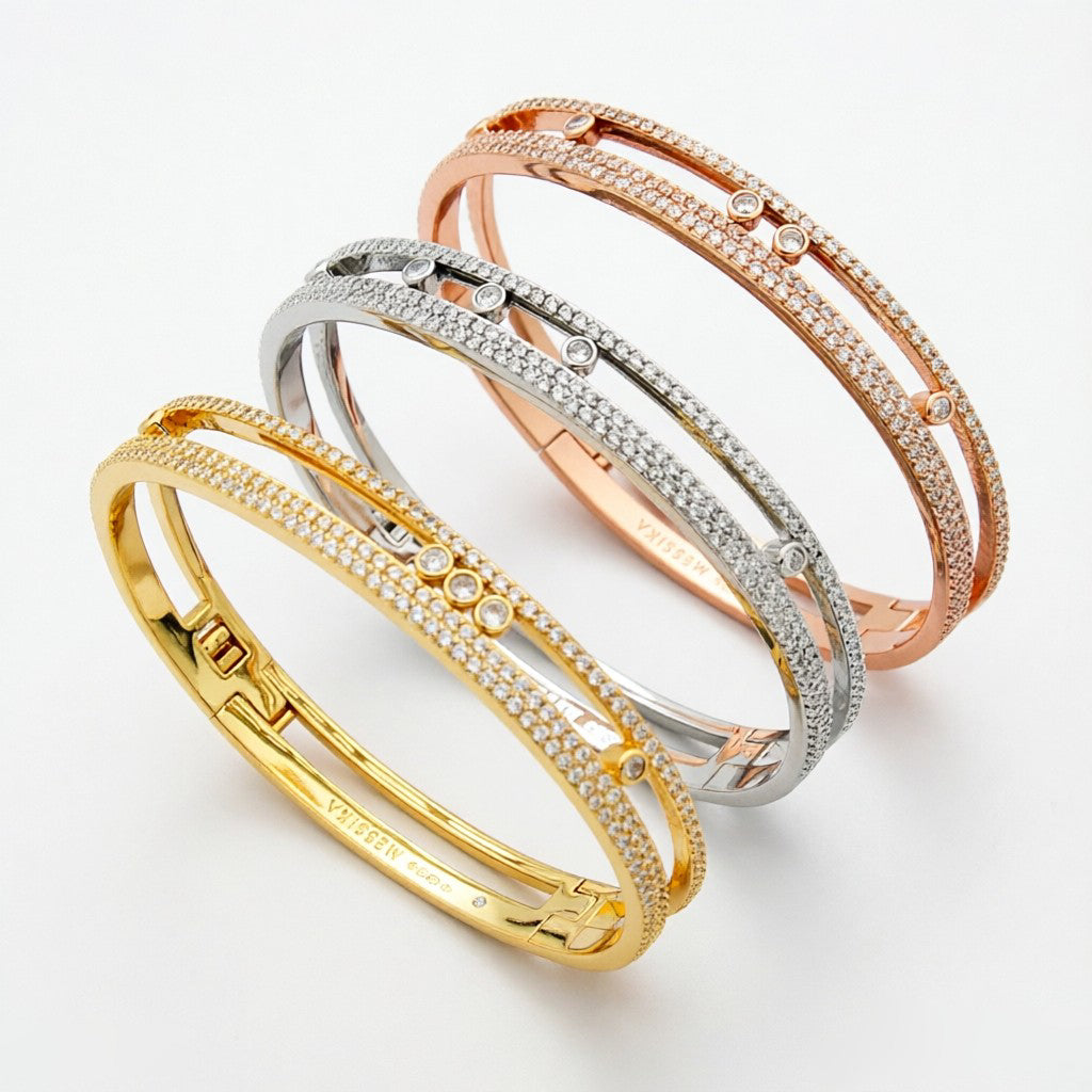 [Elowen jewelsry]Move Romane Pavé-Armreif