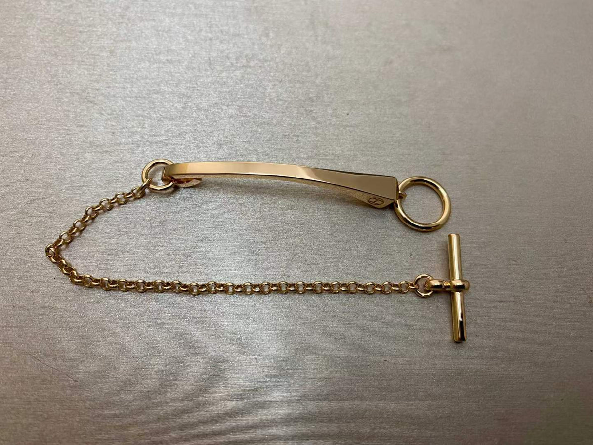 [Elowen jewelsry]スクエアコーンスタッド付きCLOU DE FORGE ブレスレット