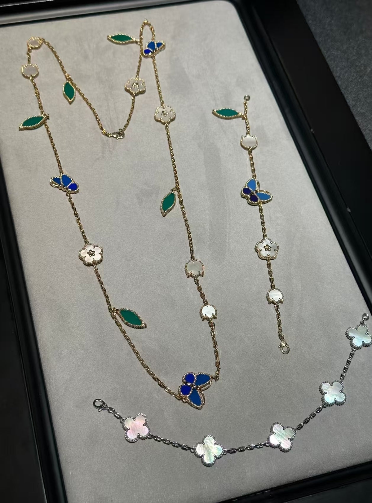 [Elowen jewelsry ]LUCKY SPRING GOLD  MOTIFS  NECKLACE