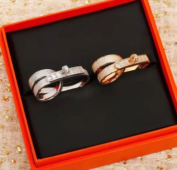 [Elowen jewelsry]NEW STYLE フルサークル ダブルダイヤモンドリング