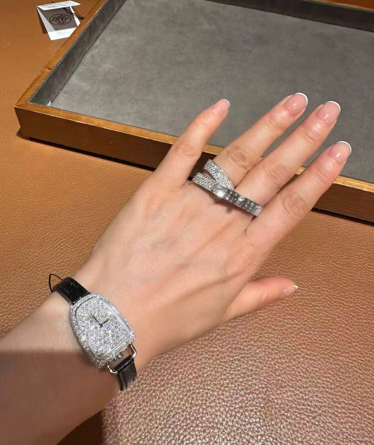 [Elowen jewelsry]NEW STYLE フルサークル ダブルダイヤモンドリング