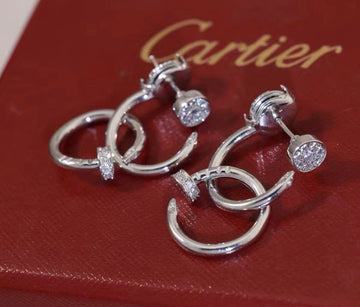 [Elowen jewelsry]ネイルコレクション ダイヤモンドセット ダブルフープピアス