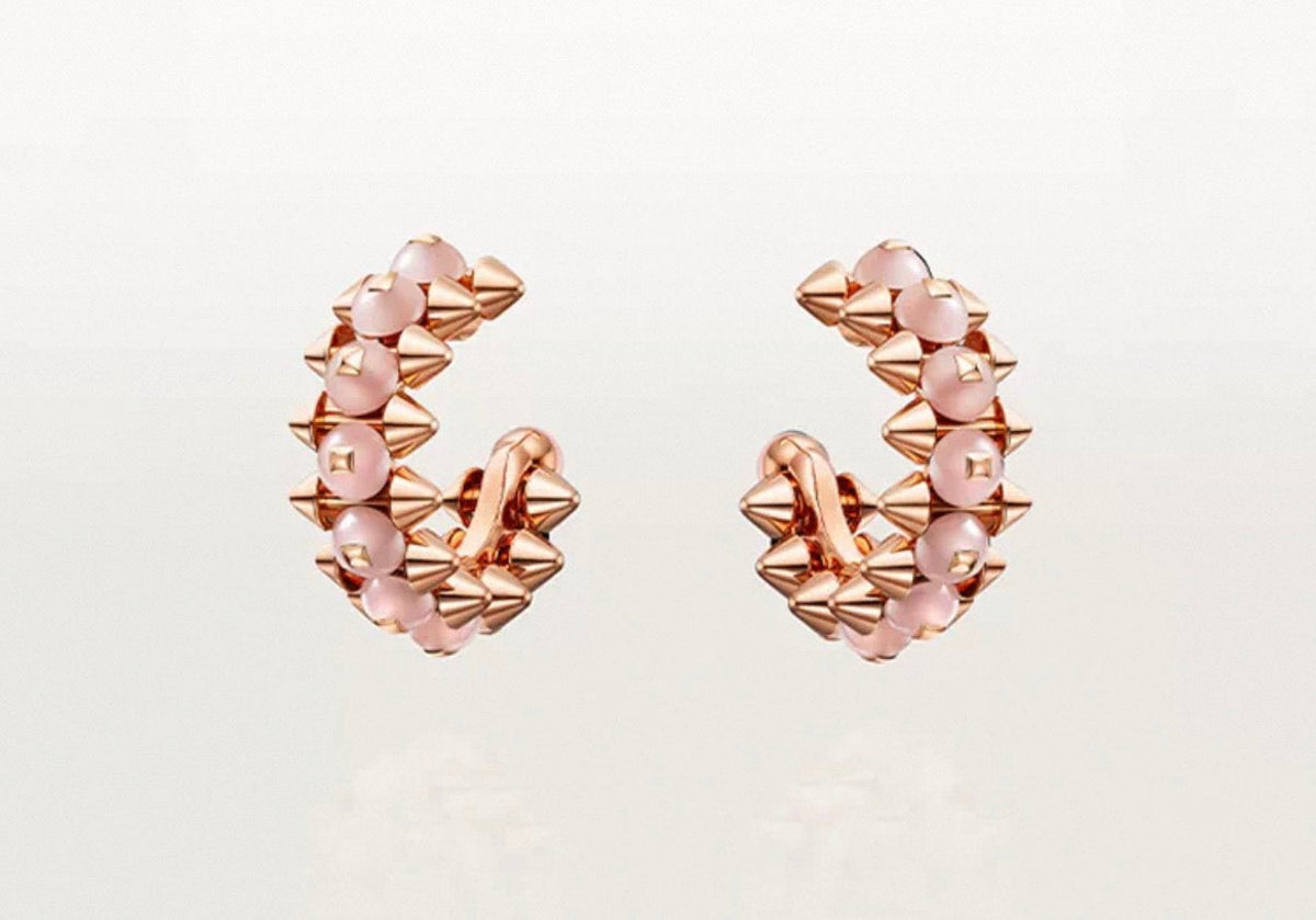 [Elowen jewelsry]クラッシュ コレクション アゲート カルセドニー スタッドピアス