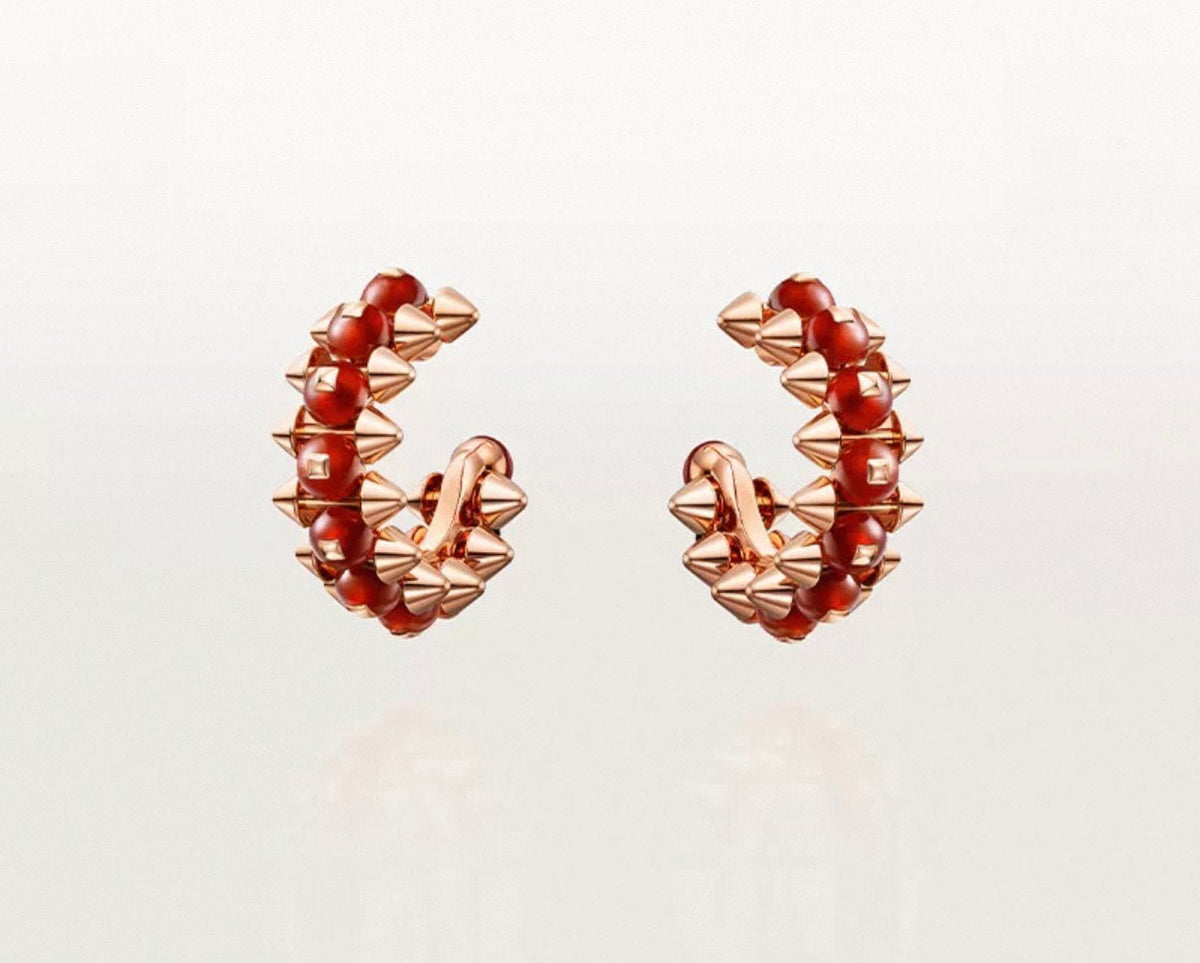 [Elowen jewelsry]クラッシュ コレクション アゲート カルセドニー スタッドピアス