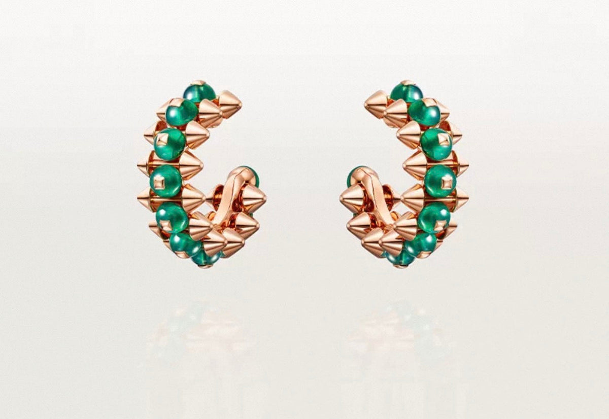 [Elowen jewelsry]クラッシュ コレクション アゲート カルセドニー スタッドピアス