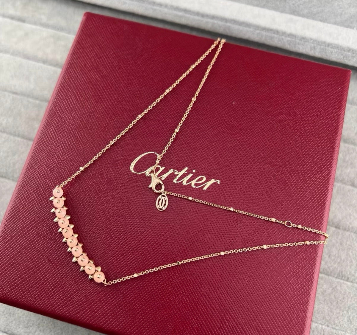 [Elowen jewelsry]クラッシュ コレクション アゲート カルセドニー スタッド ネックレス