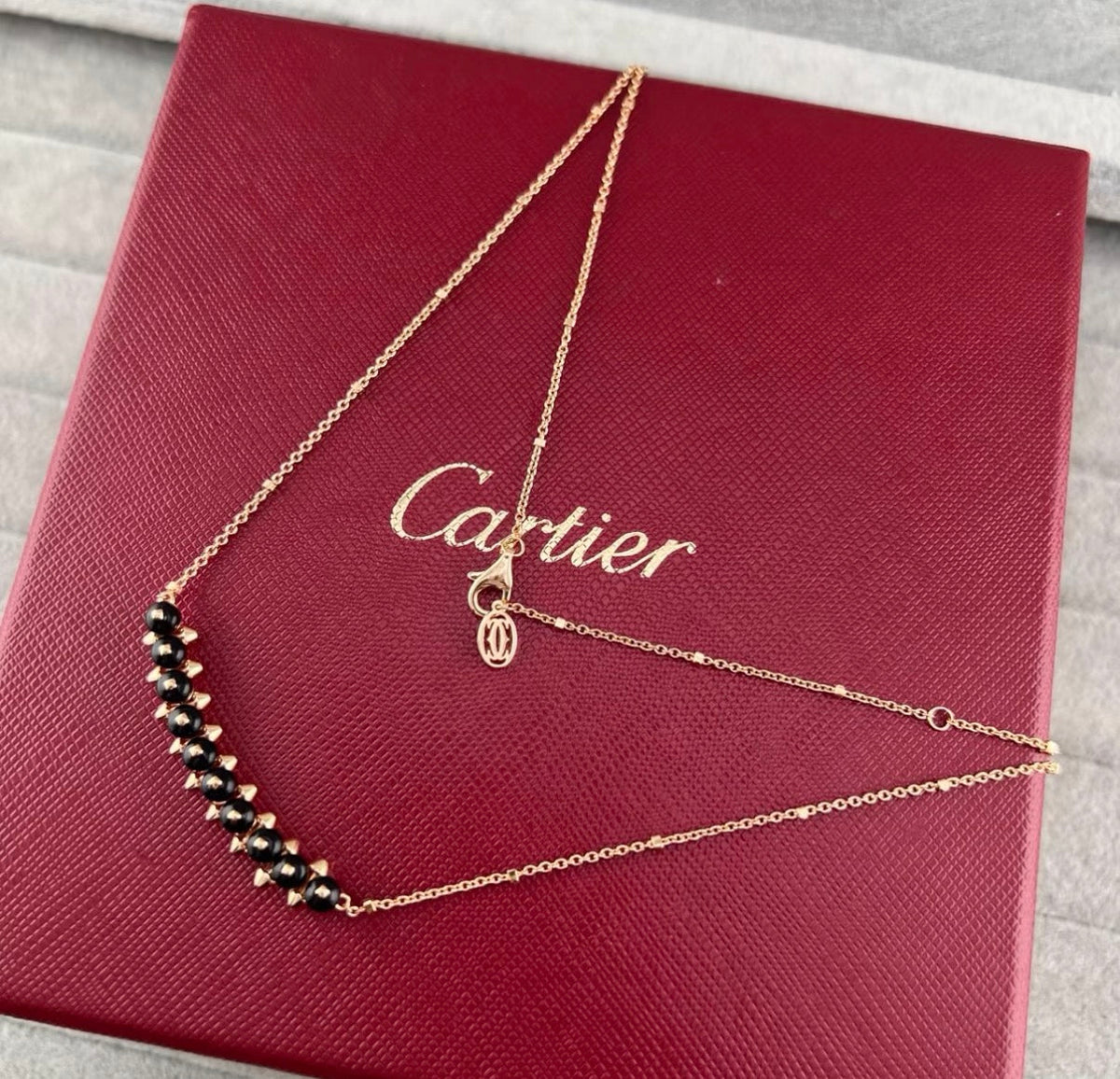 [Elowen jewelsry]クラッシュ コレクション アゲート カルセドニー スタッド ネックレス