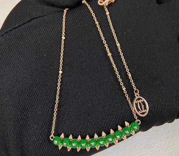[Elowen jewelsry]クラッシュ コレクション アゲート カルセドニー スタッド ネックレス