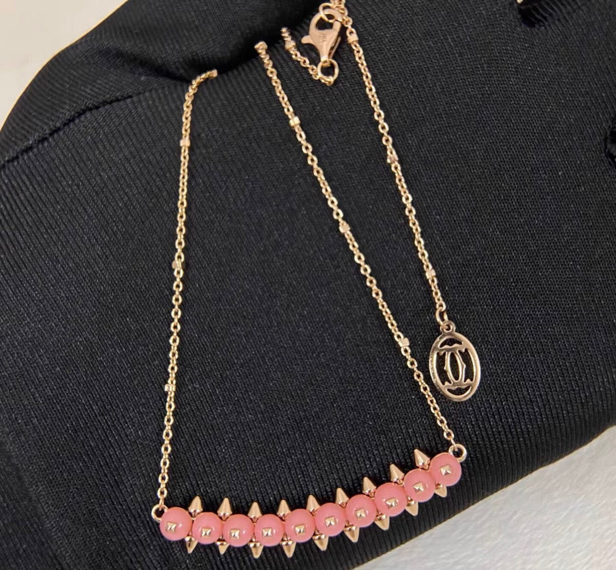 [Elowen jewelsry]クラッシュ コレクション アゲート カルセドニー スタッド ネックレス
