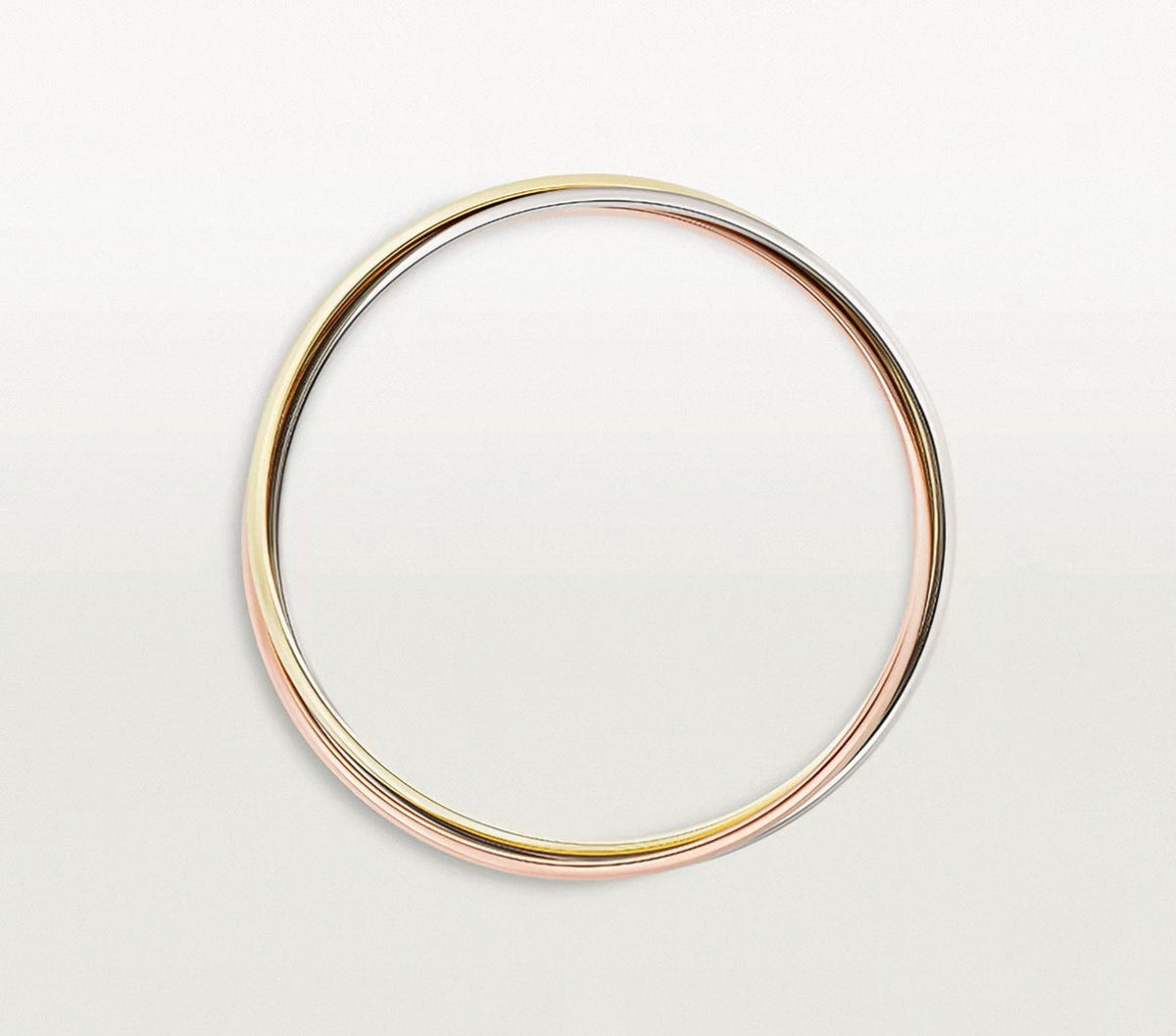 [Elowen]TRINITY COLLECTION KLASSISCHER DREIFARBIGER GOLD-DREIFACHREIFEN