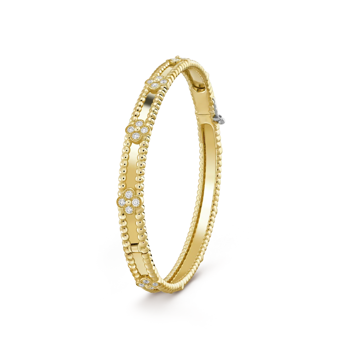 [Elowen Schmuck] KLEEBLATT-ARMBAND 4 MM DIAMANTEN