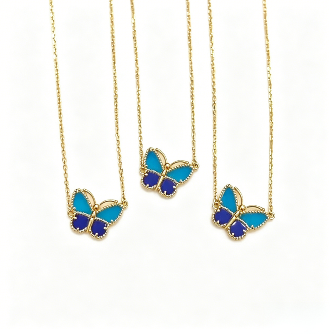[Elowen jewelry] 2026年新作 ラッキーバタフライ 1モチーフ ネックレス