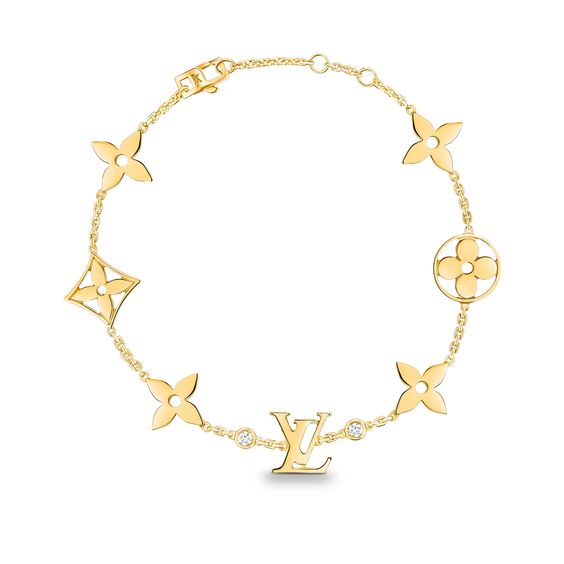 [Elowen jewelsry ]スター＆サン 7モチーフ ゴールドブレスレット