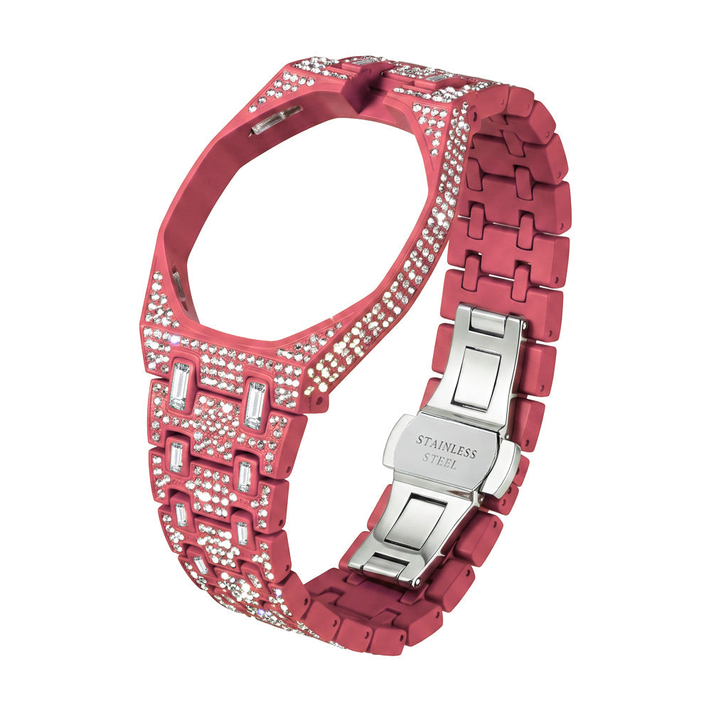 Royal Oak Pop Exklusiv Gehäuse aus Biokeramik & Armband aus Biokeramik voll besetzt mit Diamanten