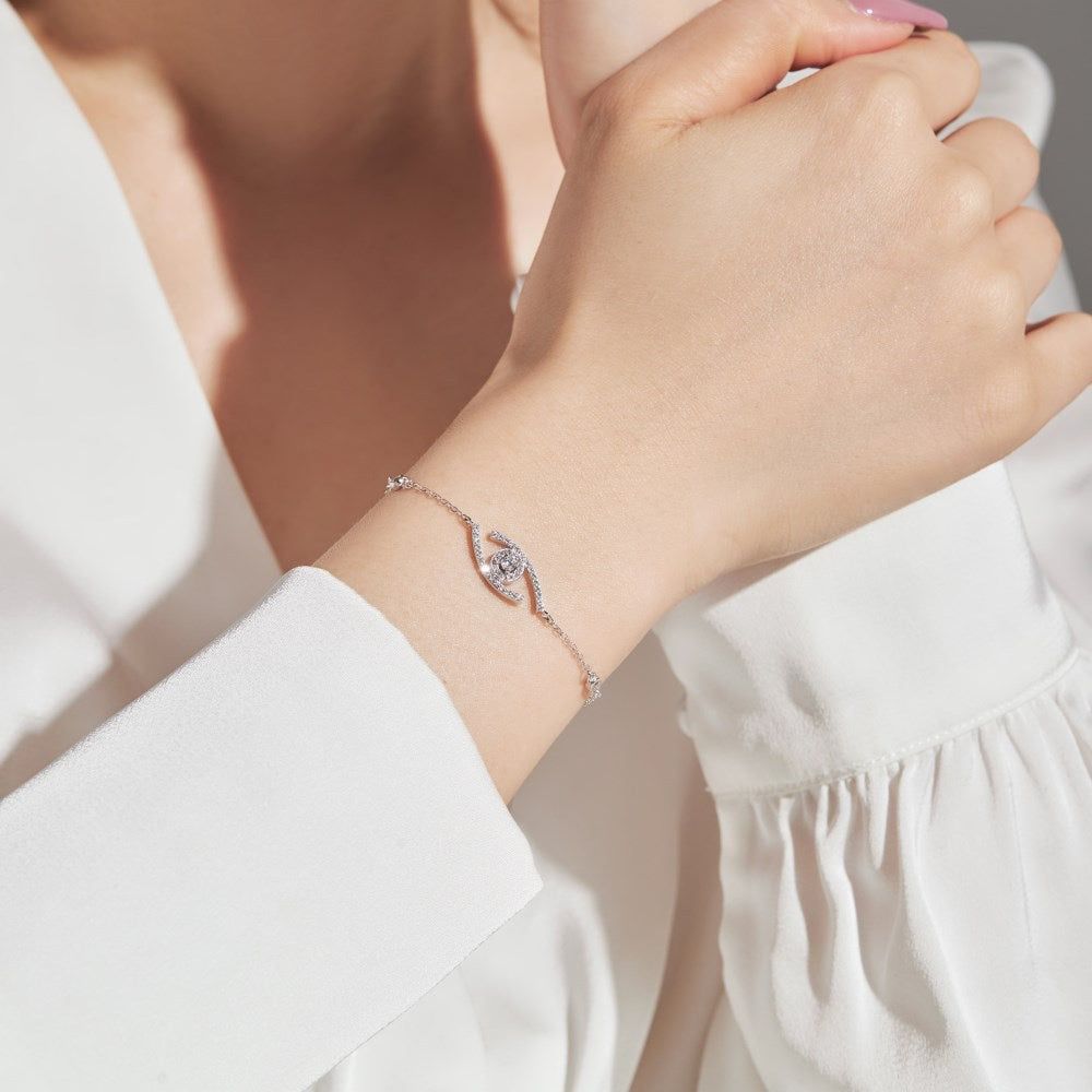 [Elowen jewelsry]Lucky Eye Pave-Set Diamond Bracelet