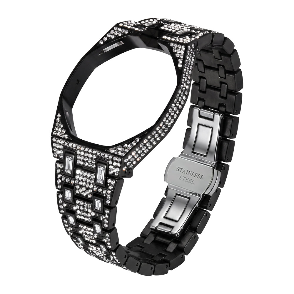 Royal Oak Pop Exklusiv Gehäuse aus Biokeramik & Armband aus Biokeramik voll besetzt mit Diamanten