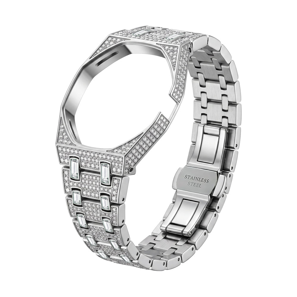 Royal Oak Pop Exklusiv Gehäuse aus Biokeramik & Armband aus Biokeramik voll besetzt mit Diamanten