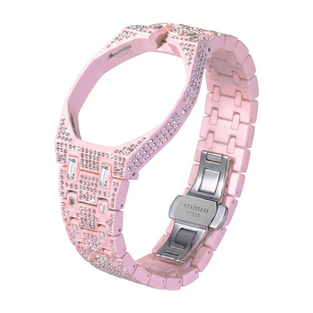 Royal Oak Pop Exklusiv Gehäuse aus Biokeramik & Armband aus Biokeramik voll besetzt mit Diamanten