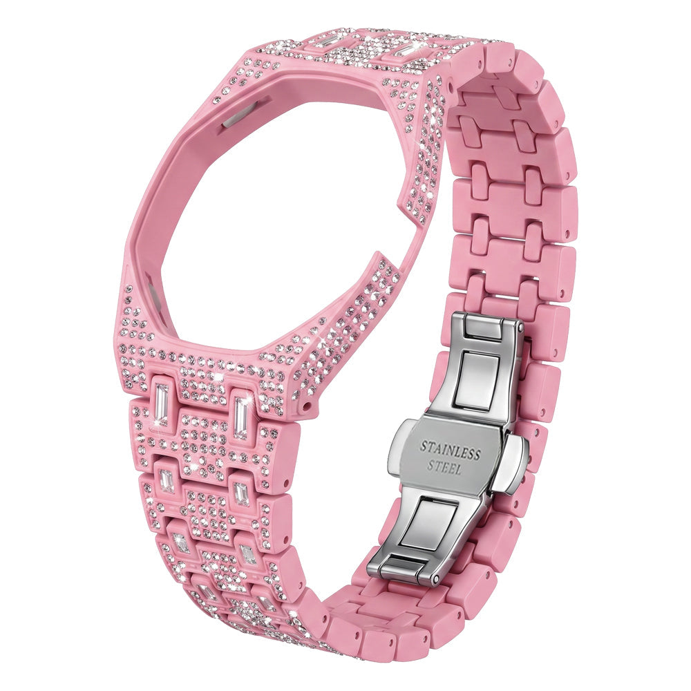Royal Oak Pop Exklusiv Gehäuse aus Biokeramik & Armband aus Biokeramik voll besetzt mit Diamanten