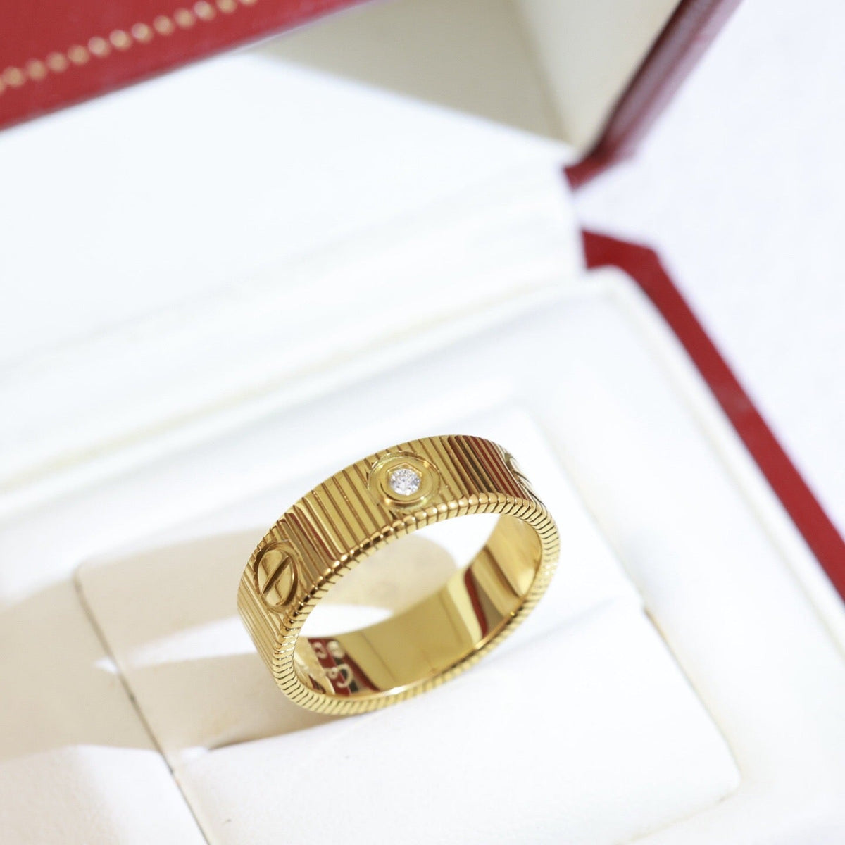 [Elowen jewelry]LOVE 6.5MM アンリミテッド 3ダイヤモンド リング