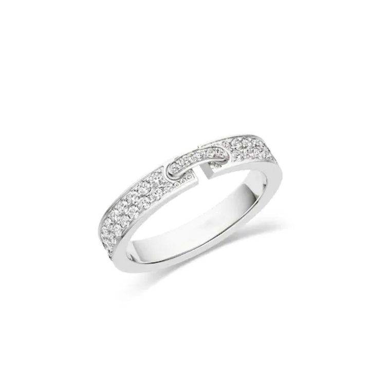 [Elowen jewelsry ]ALLIANCE LIENS VIDENCE PAVED DIAMOND 4MM RING