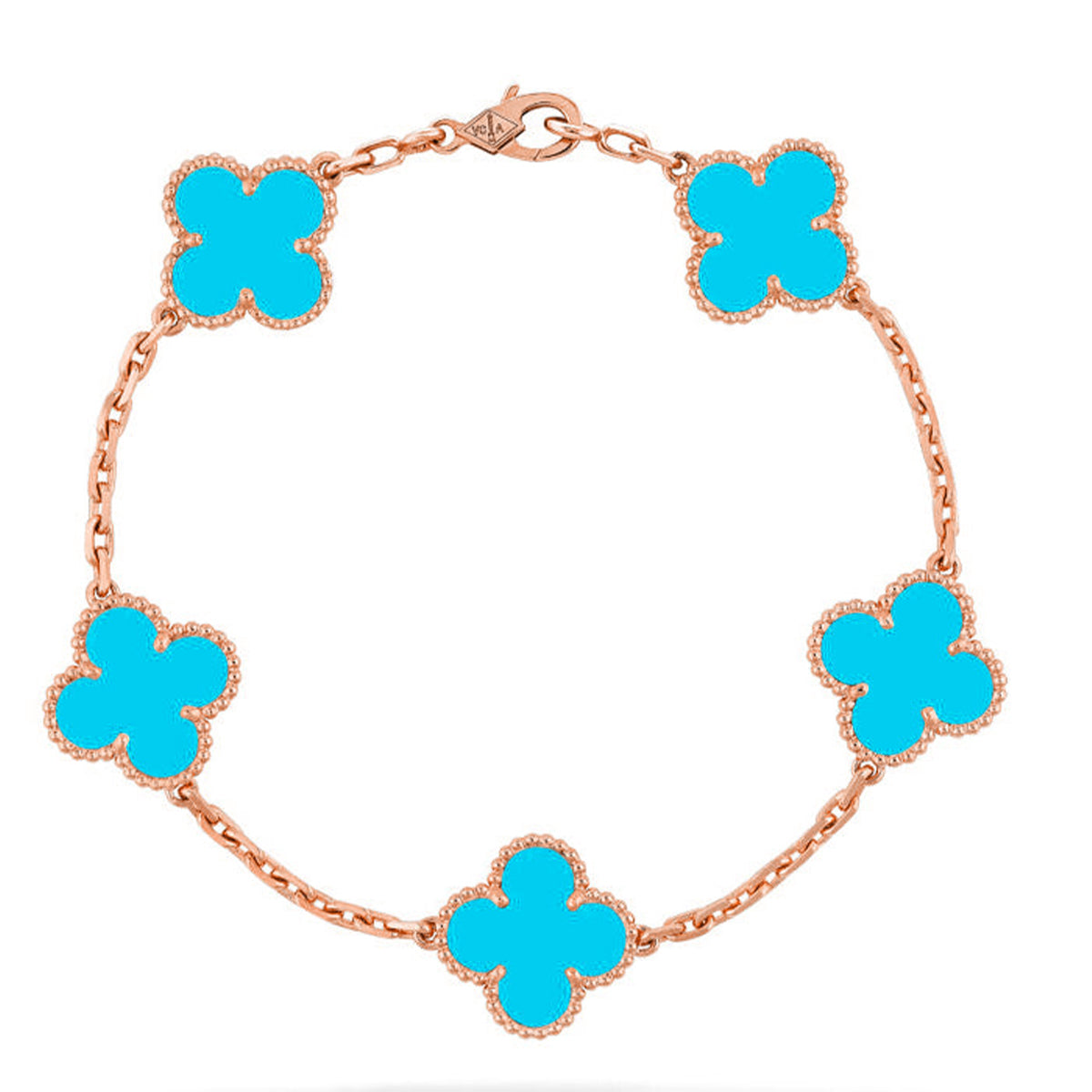 [Elowen Schmuck] CLOVER 5-MOTIV-ARMBAND KOLLEKTION TÜRKIS
