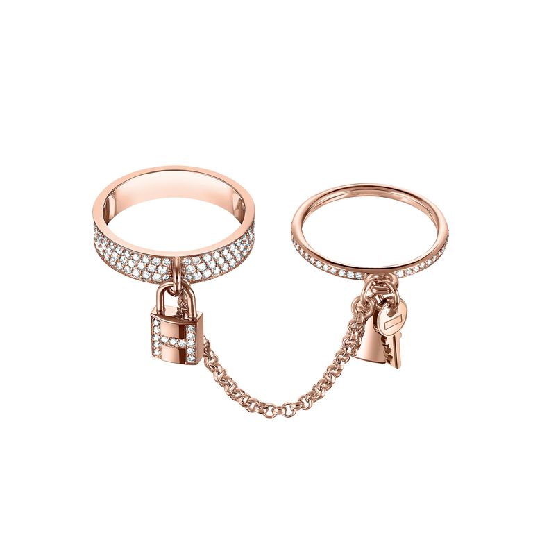 [Elowen Schmuck]HM KELLY CLOCHETTE DOPPELRING MIT DIAMANTEN