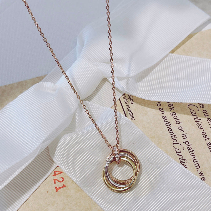 [Elowen jewelsry ]トリニティ ネックレス ゴールド ダイヤモンド