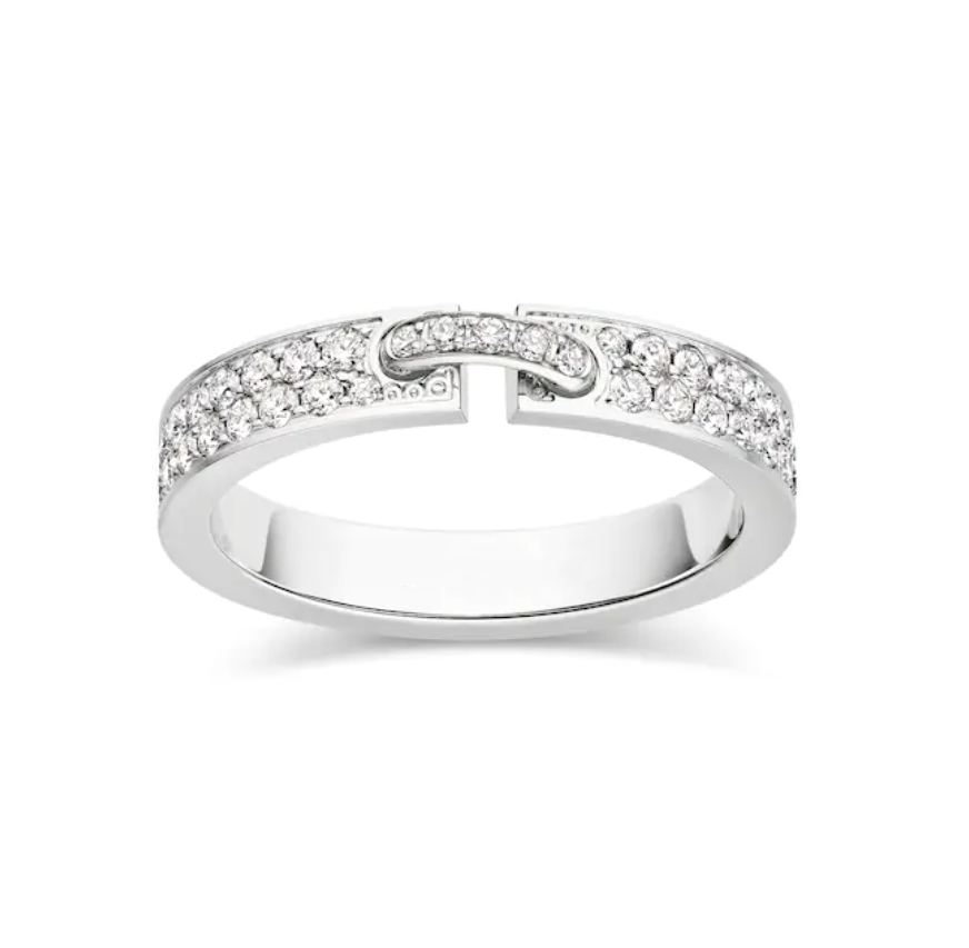 [Elowen jewelsry ]ALLIANCE LIENS VIDENCE PAVED DIAMOND 4MM RING