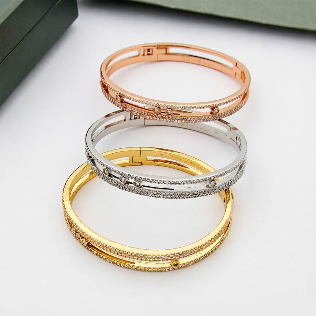 [Elowen jewelsry]Move Romane Pavé-Armreif