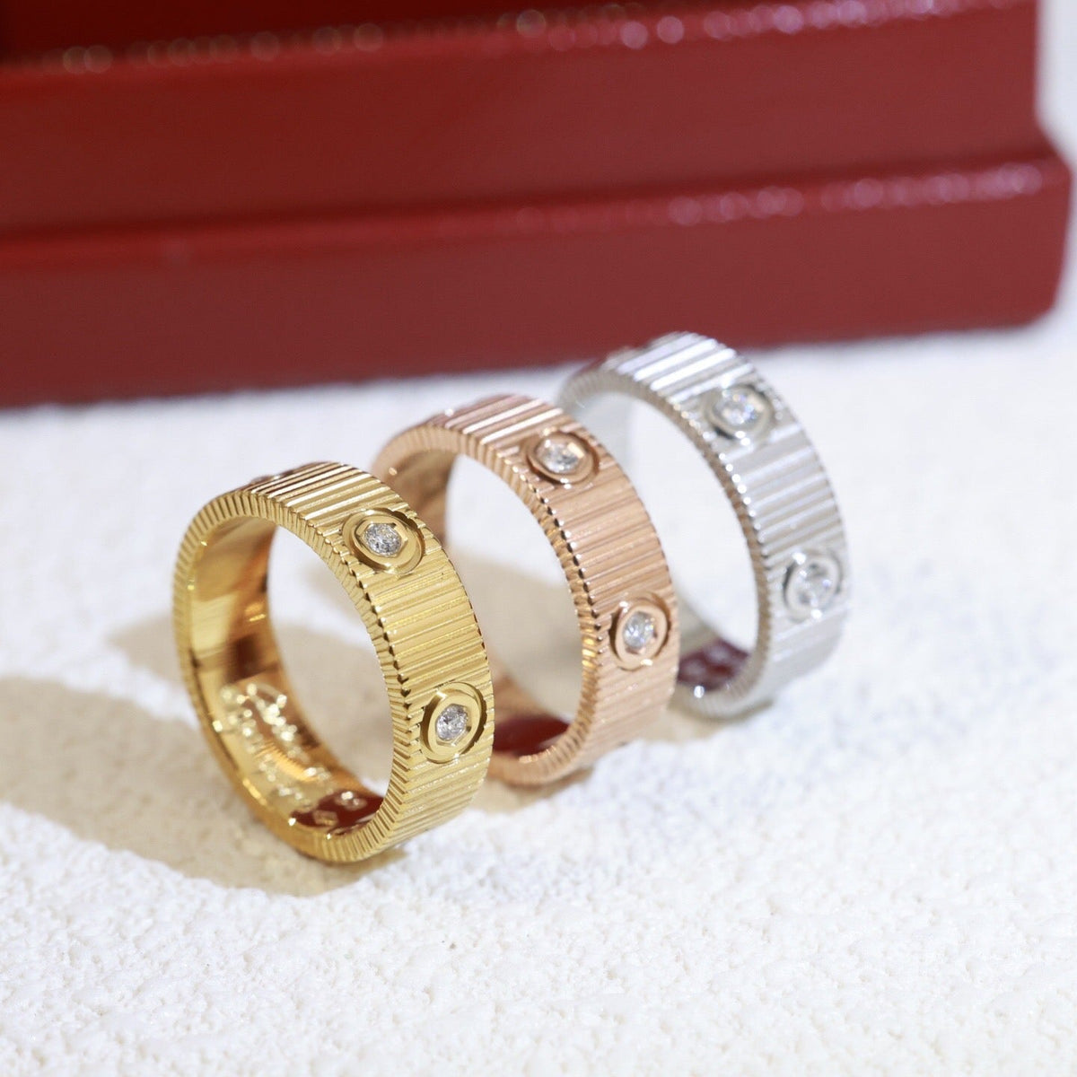 [Elowen Schmuck]LOVE 6,5 MM UNLIMITED 6 DIAMANTEN-RING