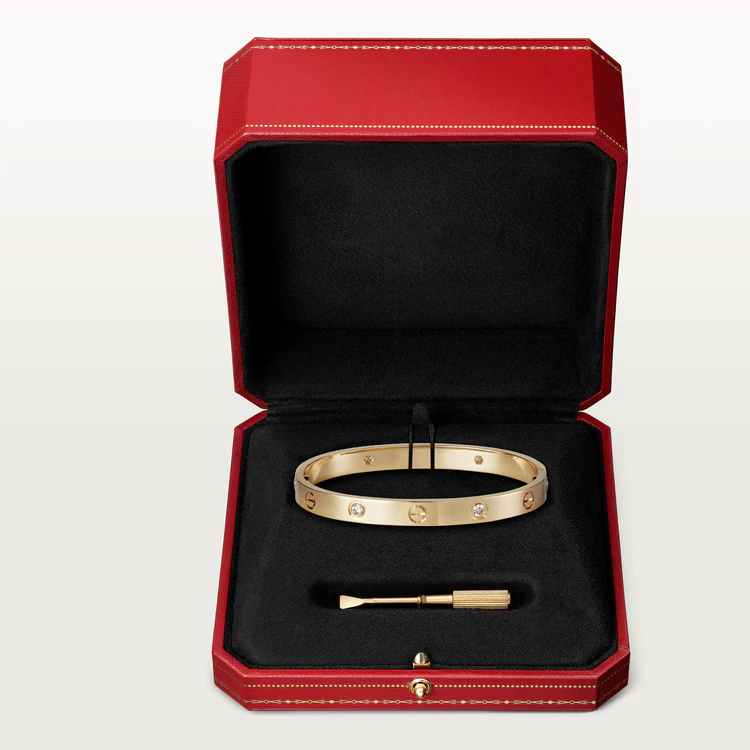 [Elowen jewelsry ]LOVE BRACELET 6.1MM 4 DIAMONDS