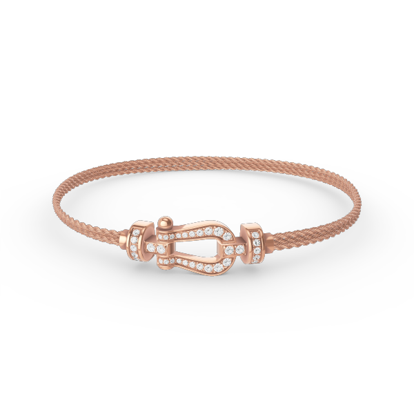 [Elowen jewelsry ]FORCE SMALL HORSESHOE  DIAMOND CHAIN ROPE BRACELET