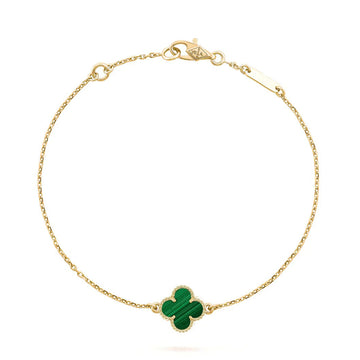 [Elowen jewelsry ]CLOVER BRACELET MALACHITE 1 MOTIF