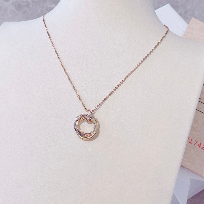 [Elowen jewelsry ]トリニティ ネックレス ゴールド ダイヤモンド